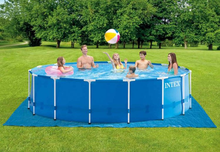 Intex 15ft X 48in Metal Frame Pool Set New