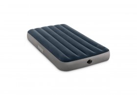 Intex 10in Twin Dura-Beam Single-High Airbed with 2-Step Battery Inflation System New