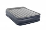 Intex 16.5in Queen Dura-Beam Deluxe Pillow Rest Raised Airbed with QuickFill Plus Internal Pump New