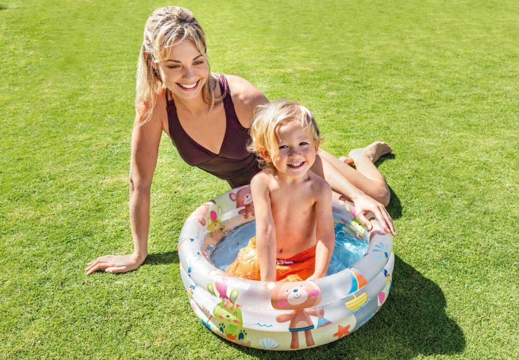 Intex Dinosaur 3-Ring Baby Pool New