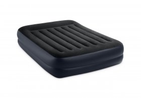 Intex 16.5in Queen Dura-Beam Pillow Rest Raised Airbed with QuickFill Plus Internal Pump New