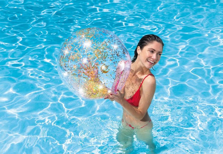 Intex Transparent Glitter Beach Balls New