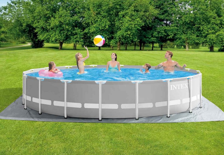 Intex 18ft X 48in Prism Frame Pool Set New Intex 18ft X 48in Prism ...