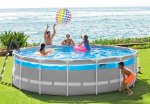 Intex 16ft X 48in Clearview Prism Frame Premium Pool Set New