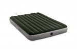 Intex 10in Queen Dura-Beam Prestige Downy Airbed with Hand-held Battery Air Pump New